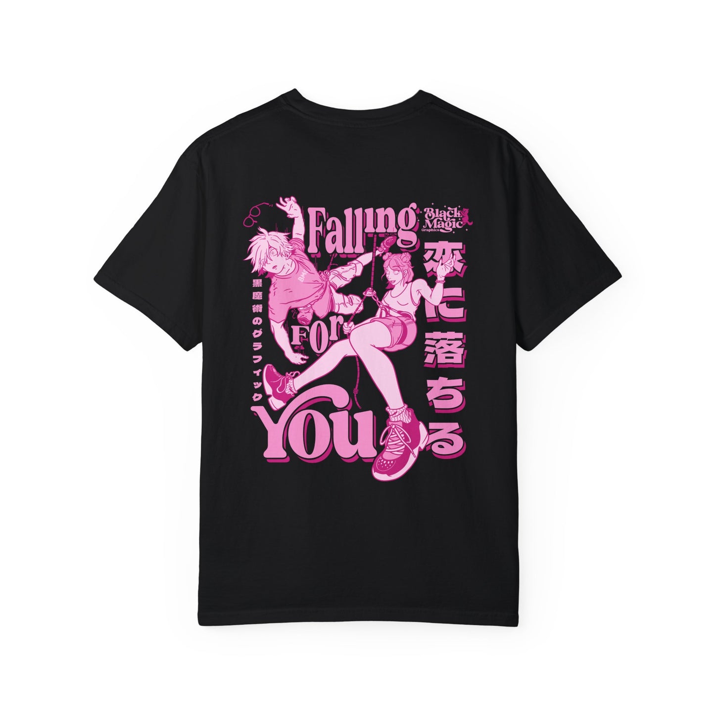 Falling for You - Anime Valentines Day Rock Climbers T-shirt